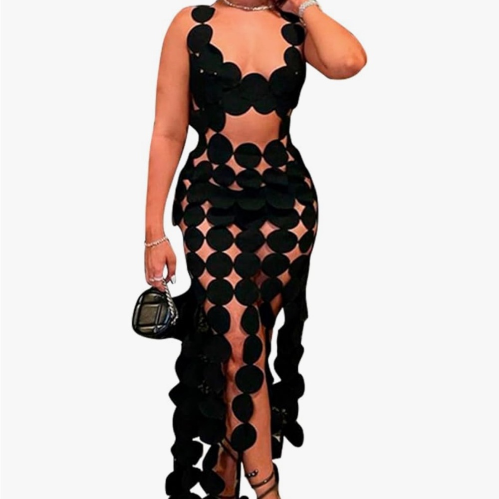 Cover Cutout Dress Black